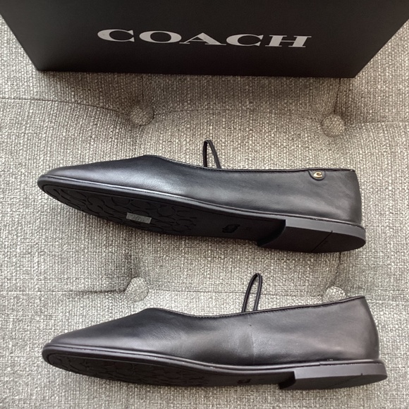 COACH Women's Emilia Mary Jane Ballet Flats, size 8 - Picture 4 of 13